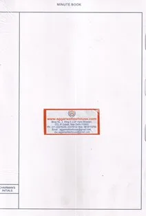 ROC Minutes Sheet (Legal Size 14x10 inches)