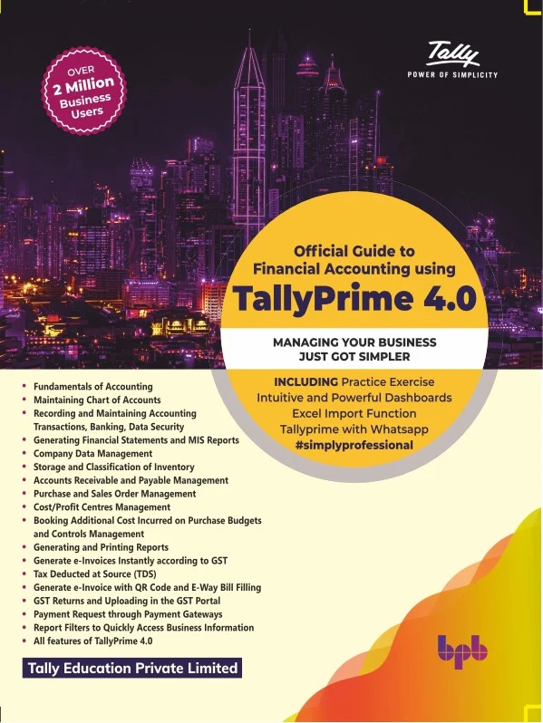 BPB Publication Official Guide to Financial Accounting using Tally Prime 4.0