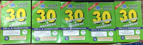 Nitin Prakashan Unique Law Series Questions & Answer Semester-5 ( K-5001, K-5002, K-5003, K-5004, K-5005) for LLB Exams Editon 2026