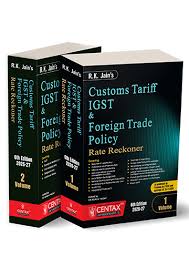 CENTAX CUSTOMS TARIFF IGST & FOREIGN TRADE POLICY RATE RECKONER BY R.K. JAIN'S SET OF 2 VOL 6th EDITION 2026-27