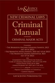 Law & Justice New Criminal Laws Crimnal Manual Pocket Hardbound Edition 2026