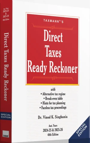 TAXMANN'S DIRECT TAXES READY RECKONER – (SPECIAL EDITION) 2024-25 & 2025-26
