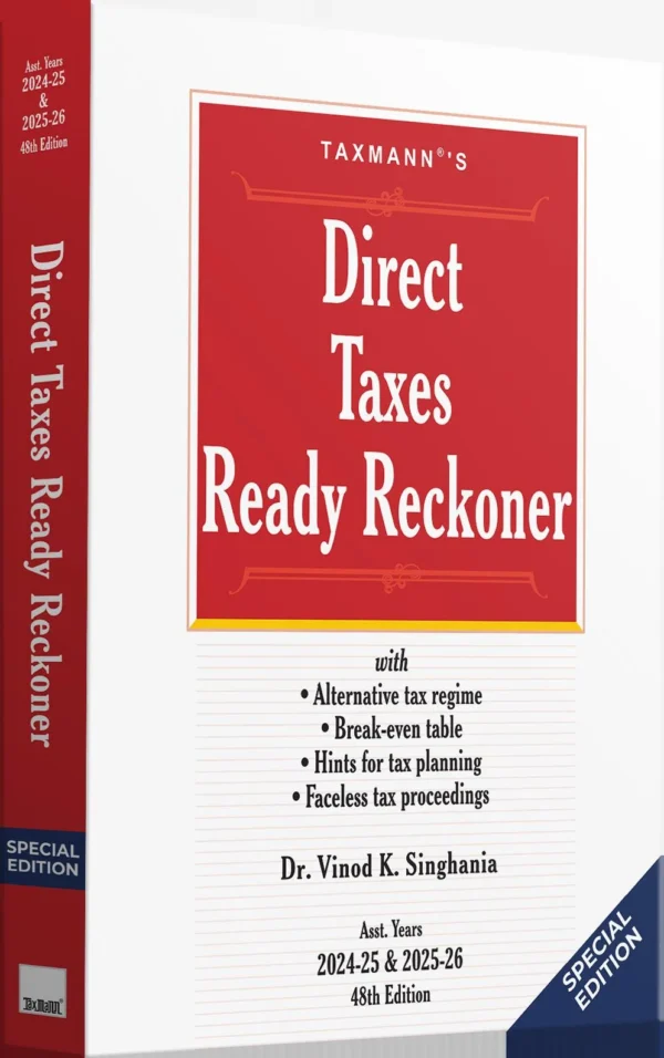 TAXMANN'S DIRECT TAXES READY RECKONER – (SPECIAL EDITION) 2024-25 & 2025-26