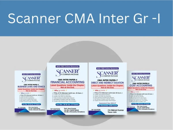 Shuchita CMA Inter Scanner Group-I (All Subjects) Paper 5 to 8 Dec 2026 Jan 2027 Exam