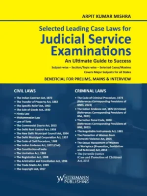 WHITESMANN PUBLISHING JUDICIAL SERVICE EXAMINATIONS BY ARPIT KUMAR MISHRA