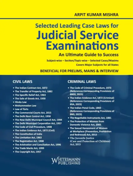 WHITESMANN PUBLISHING JUDICIAL SERVICE EXAMINATIONS BY ARPIT KUMAR MISHRA