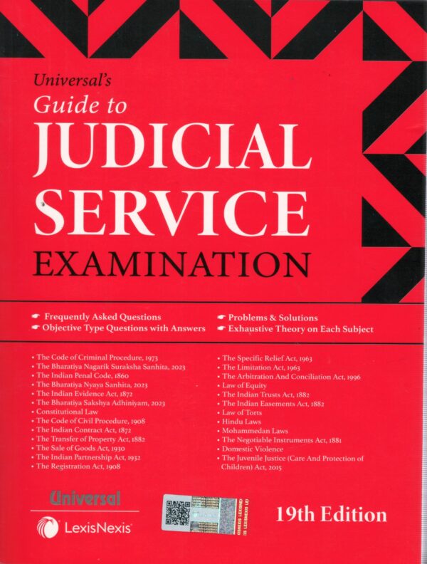 UNIVERSAL'S GUIDE TO JUDICIAL SERVICE EXAMINATION BY 19TH EDITION 2024