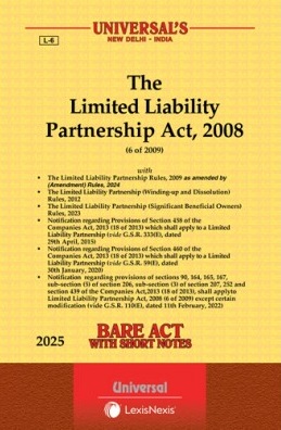 Universal Bare Act The Limited Liability Partnership Act 2008 Edition 2025