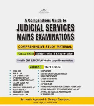 Pariksha Manthan’s A Compendious Guide to Judicial Services Mains Examinations—Volume-III Edition 2024-25 by Samarth Agrawal