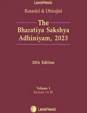 LEXISNEXIS THE BHARATIYA SAKSHYA ADHINIYAM, 2023 BY RATANLAL & DHIRAJLAL 28TH EDITION 2026 (SET OF 2 VOLS.)