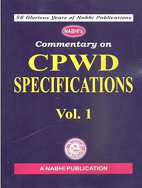 Nabhi Commentary on CPWD Specifications (in 3 Vols.)