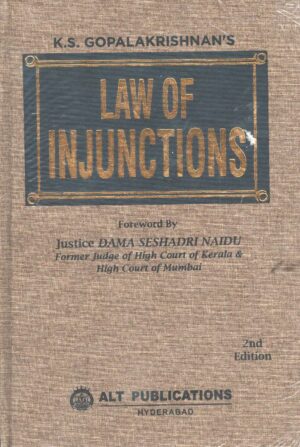 ALT PUBLICATION LAW OF INJUNCTIONS BY K.S GOPALAKRISHNAN'S 2ND EDITION 2025