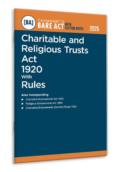 Charitable and Religious Trusts Act 1920 with Rules – Bare Act with Section Notes