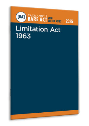 Taxmann Bare Act Limitation Act 1963 – Bare Act with Section Notes