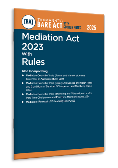 Mediation Act 2023 with Rules – Bare Act with Section Notes
