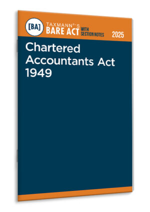 Chartered Accountants Act 1949 – Bare Act with Section Notes
