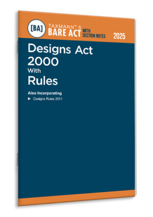 Taxmann Designs Act 2000 with Rules – Bare Act with Section Notes
