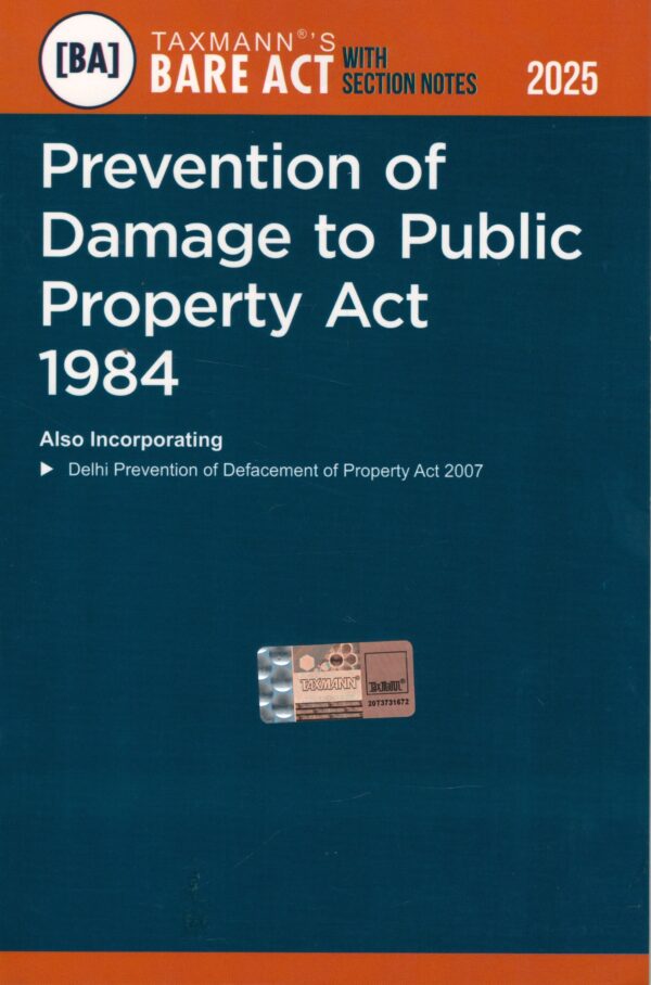 Prevention of Damage to Public Property Act 1984 – Bare Act with Section Notes