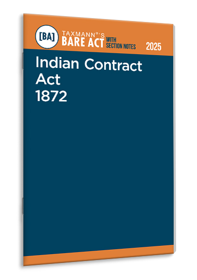 Taxmann Indian Contract Act 1872 – Bare Act with Section Notes
