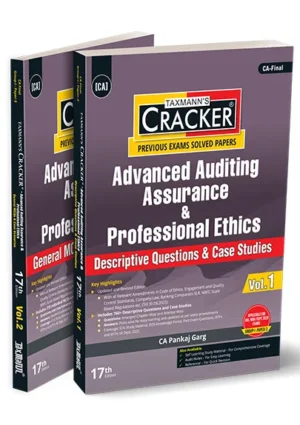 TAXMANN Advanced Auditing Assurance & Professional Ethics (Audit) | CRACKER By Pankaj Garg Applicable for Jan.26/May/Sept.2026 Exam17th Edition 2026