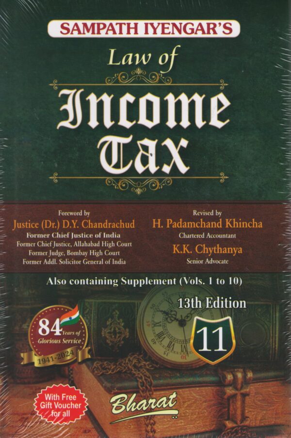 Bharat Law of Income tax Vol.11 by Sampath Iyengar'S 13th Edition 2025