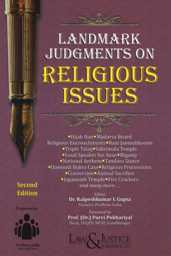 Law&Justice Landmark Judgments on Religious Issues by Purvi Pokhariyal 2nd Edition 2025