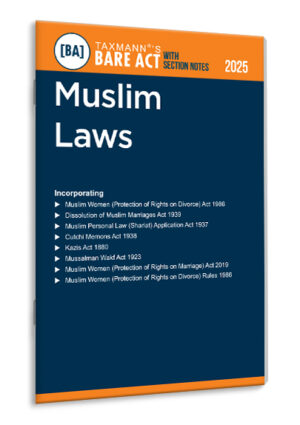 Taxmann Muslim Laws – Bare Act with Section Notesv