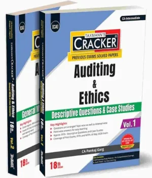 Taxmann Cracker Auditing & Ethics (General MCQs & Case Scenarios) Group 2 Paper-5 For Sept 2026/jan.2027 in 2 Vols 18th Edition