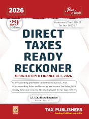 Tax Publishers Direct Taxes Ready Reckoner Updated Upto Finance Act 2026 Edition 2026