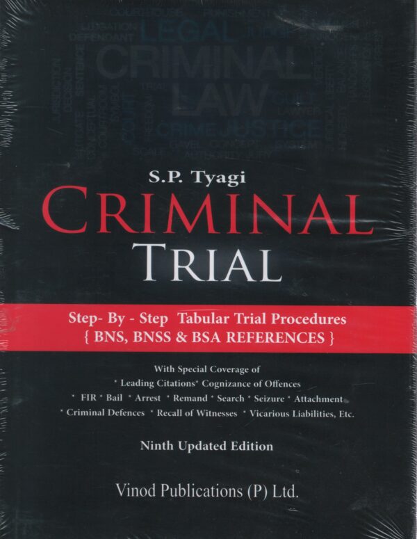 Vinod Publication Criminal Trial by SP Tyagi 9th Edition 2025