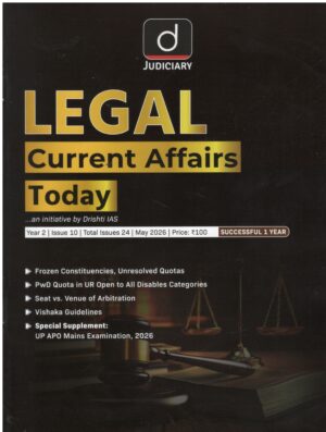 Drishti Judiciary Legal Current Affairs May 2026