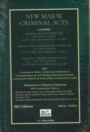 BC Publication New Criminal Major Acts Edition 2025