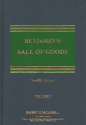 SWEET & MAXWELL SALE OF GOODS BY BENJMINS IN 2 VOLUMES EDITION 2025