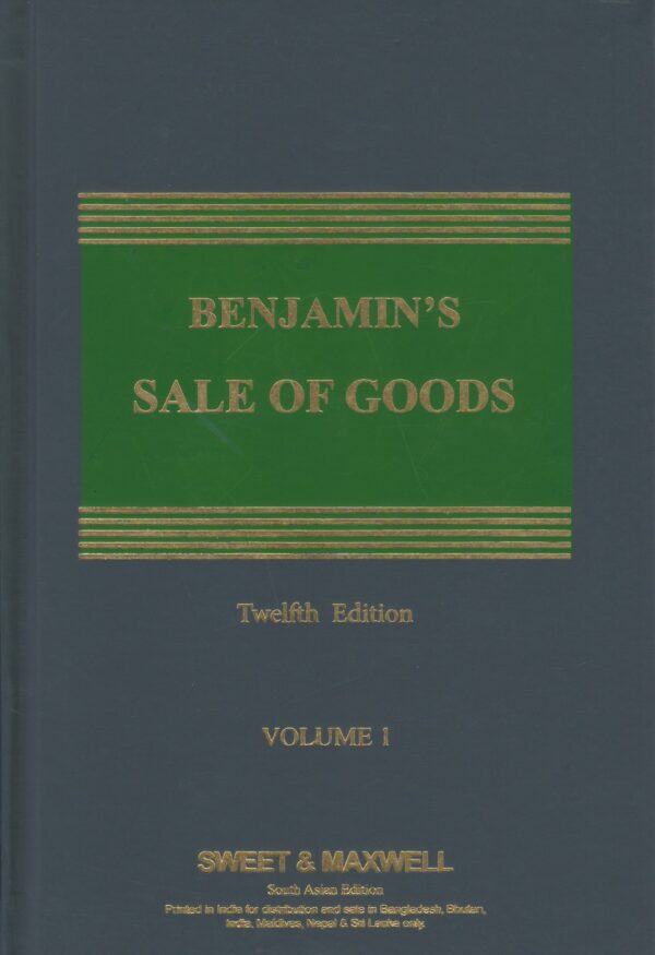 SWEET & MAXWELL SALE OF GOODS BY BENJMINS IN 2 VOLUMES EDITION 2025