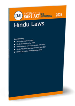 Taxmann Hindu Laws Bare Act with Section Notes Edition 2025