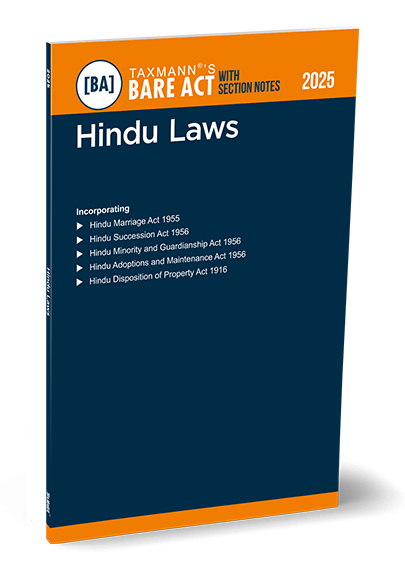 Taxmann Hindu Laws Bare Act with Section Notes Edition 2025