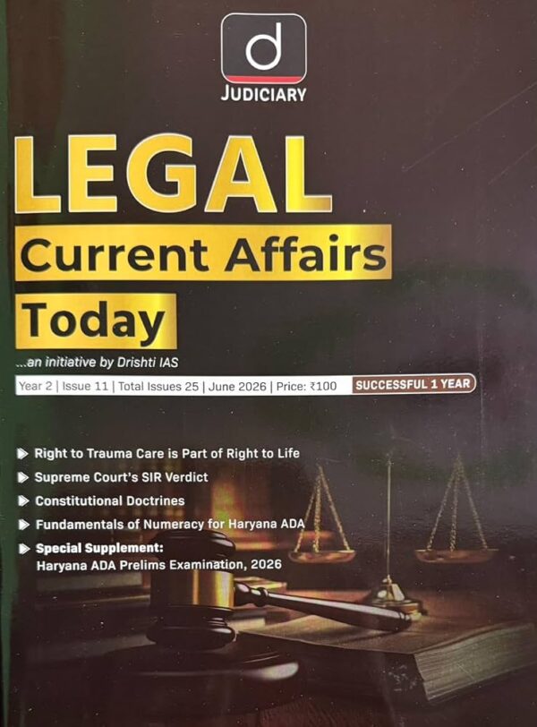 Drishti Judiciary Legal Current Affairs June. 2026
