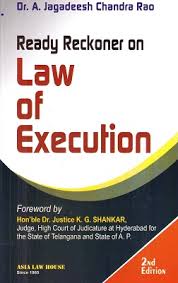 Asia LAW HOUSE Ready Reckoner on Law of Execution By Dr.Jagadeesh Chandra rao Editionn 2025