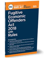 Taxmann Bare Act with Section Notes Fugitive Economic Offenders Act 2018 with Rules