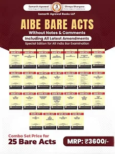 Samarth Agarwal AIBE Bare Acts without Notes & Comments Including All Latest Amendments Combo Set 25 Edition 2026