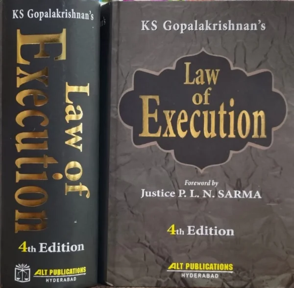 ALT Publications Law of Execution  By K.S. Gopalkrishnan Edition 2025