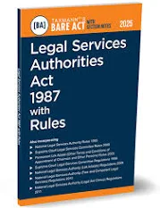 Taxmann Bare Act with Section Notes Legal Services Authorities Act 1987 with Rules Edition 2025