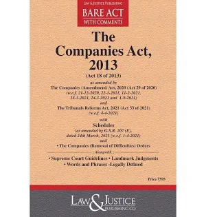 Law & Justice Publishing Co's The Companies Act, 2013 Bare Act 2026