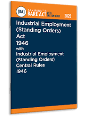 Txaman bare act Industrial Employment (Standing Orders) Act 1946 with Industrial Employment (Standing Orders) Central Rules 1946 edition 2025