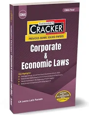 Taxman Cracker CMA Final Corporate & Economic Laws Cracker Paper 13 Edition 2025 by Leena Lalit Parakh Dec.2025/June.2026