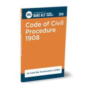 Taxmann Bare Act Without Comments Code Of Civil Procedure 1908 (AIBE) Edition 2025