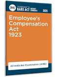 Taxmann Bare Act Without Comments Employee's Compensation Act 1923 (AIBE) Edition 2025