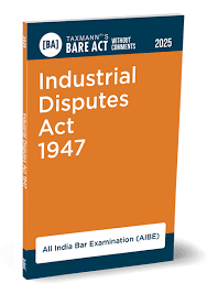 Taxmann Bare Act Without Comments 2025 Industrial Disputes Act 1947 AIBE Editon 2025