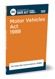 Taxmann Bare Act Without Comments 2025 Motor Vehicles Act 1988 AIBE Editon 2025