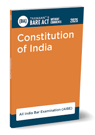 Taxmann Bare Act Without Comments Constitution Of India 2025 AIBE 2025